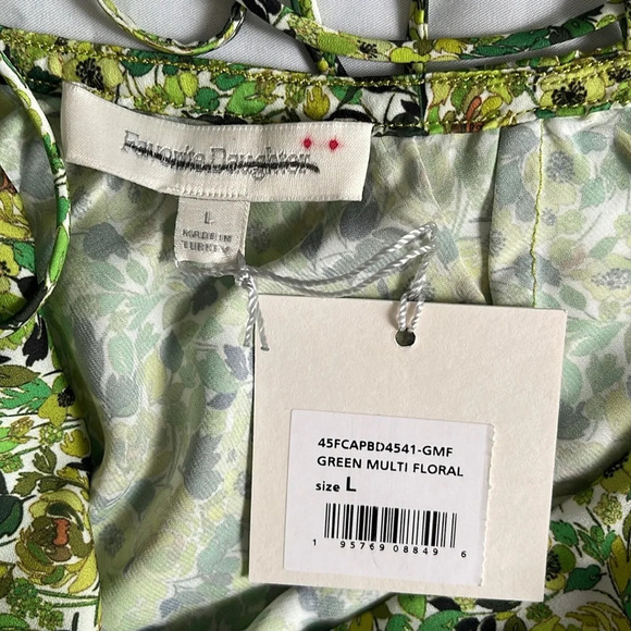 Favorite Daughter The Envy Slip Dress Green Floral Size M, L - Picture 10 of 15